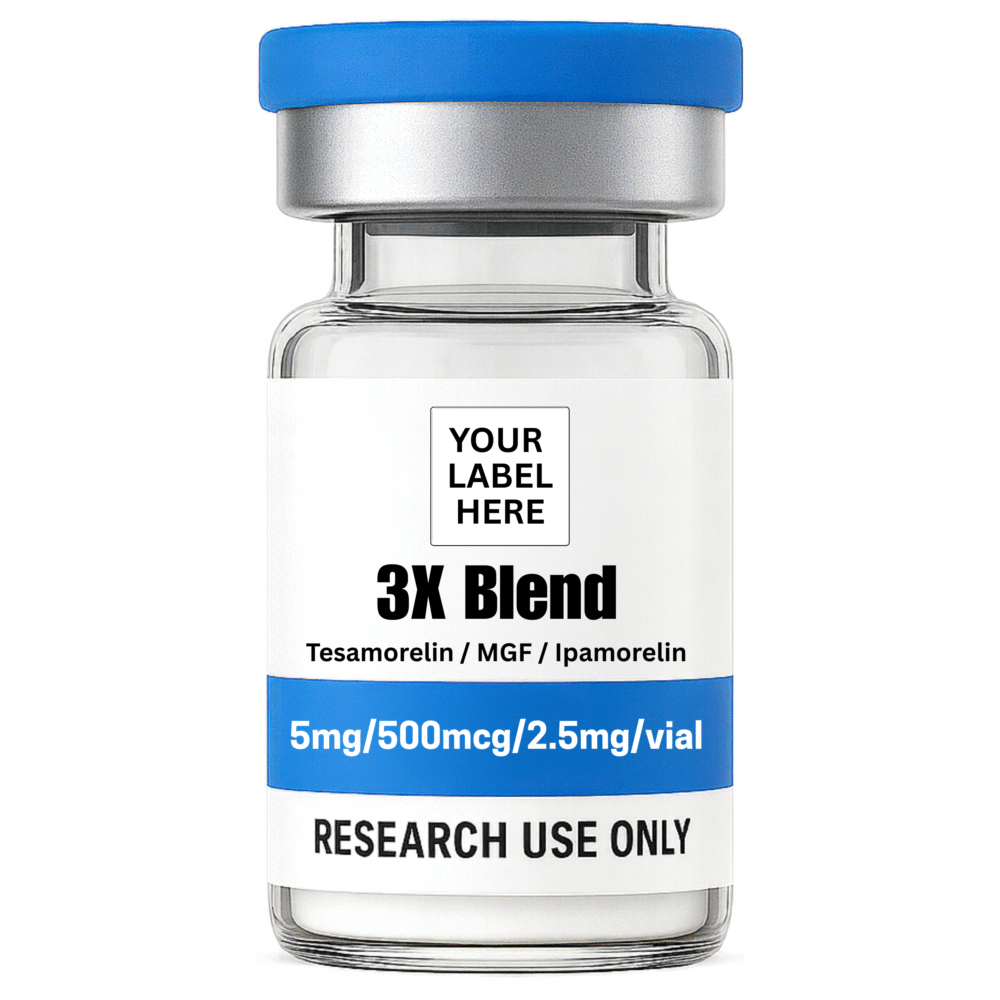 3X Blend Tesamorelin (5mg) / MGF (500mcg) / Ipamorelin (2.5mg)