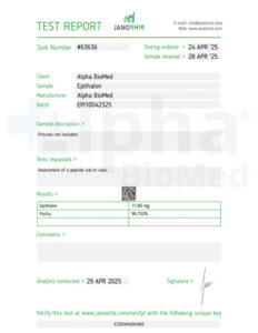 Epithalon (10mg) - COA