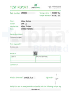 GHK-Cu (50mg) - COA
