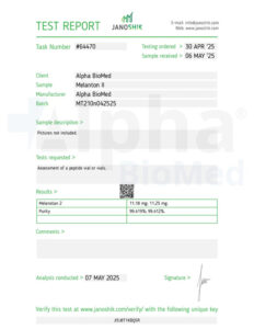 MT-II (Melanotan II) (10mg) - COA 