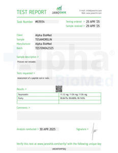 Tesamorelin (10mg) - COA