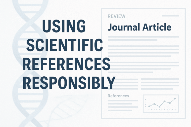 How to Use Scientific References Without Making Claims