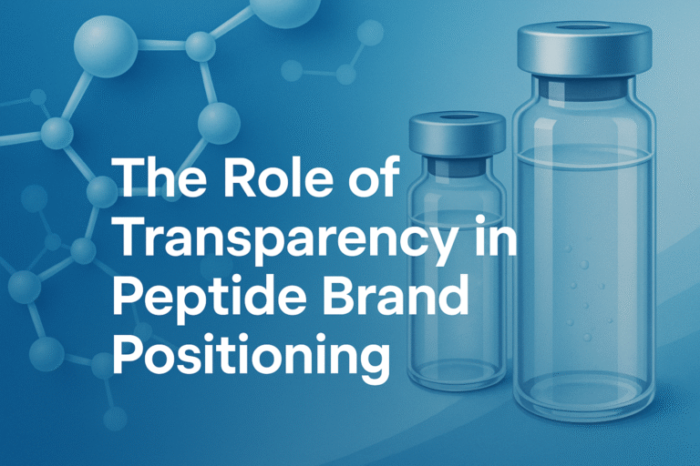 The Role of Transparency in Peptide Brand Positioning