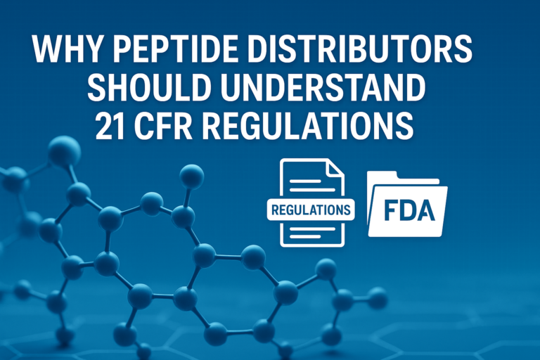 Why Peptide Distributors Should Understand 21 CFR Regulations