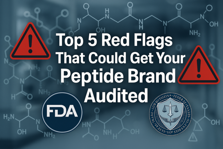 Top 5 Red Flags That Could Get Your Peptide Brand Audited