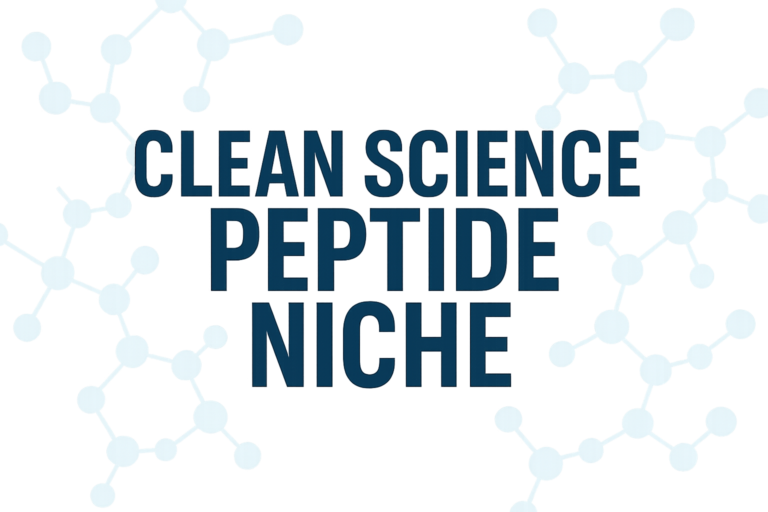The Rise of “Clean Science” Peptide Niches