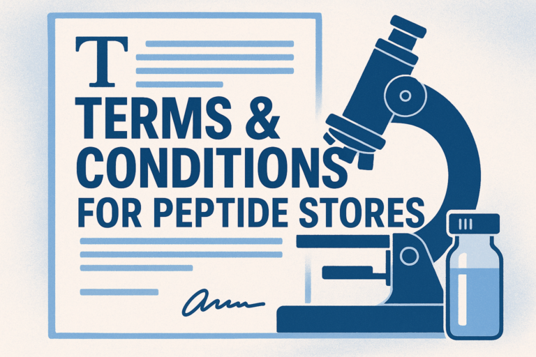 How to Write Terms & Conditions for Your Peptide Store