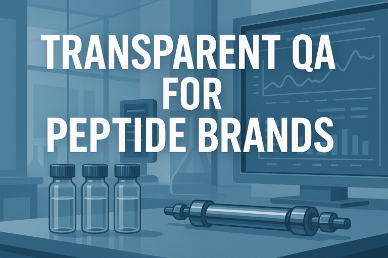 How Transparent QA Processes Reduce Risk for Clinic-Owned Peptide Brands