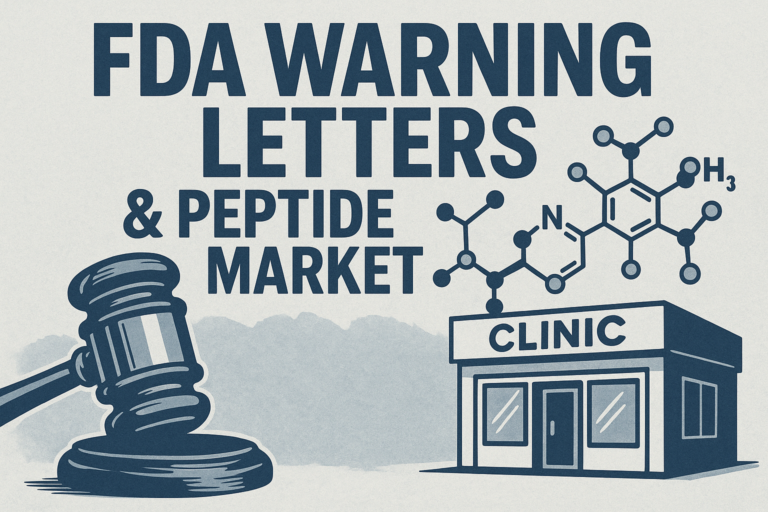 How FDA Warning Letters Impact the Research Peptide Market