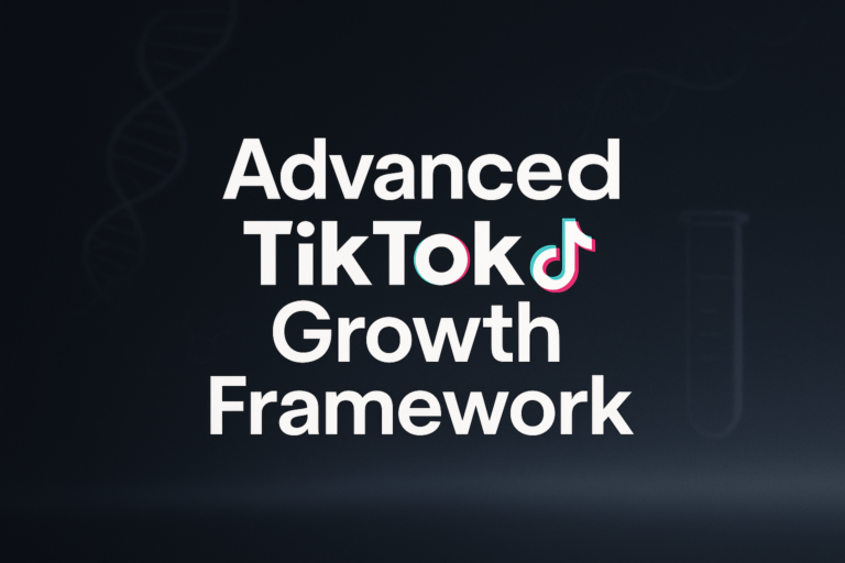 Advanced TikTok Growth Framework for Research Brands