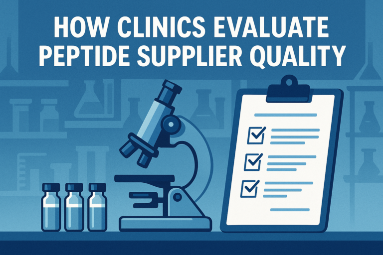 How Clinics Evaluate Peptide Supplier Quality Before Long-Term Contracts