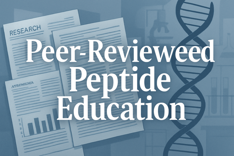 How to Safely Use Peer-Reviewed Studies for Peptide Education