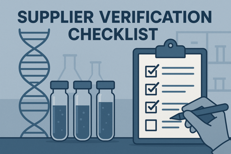 How to Develop a Supplier Verification Checklist