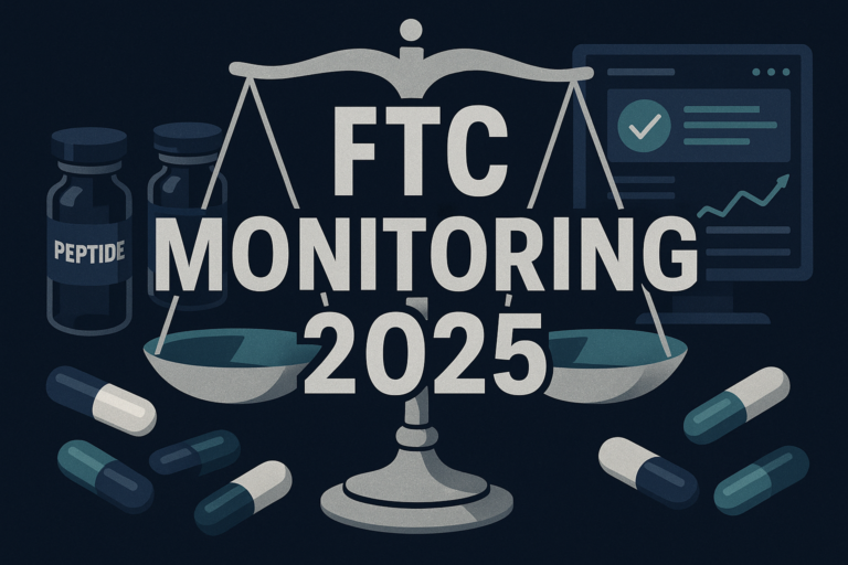 FTC Monitoring in 2025: What Peptide Brands Should Expect