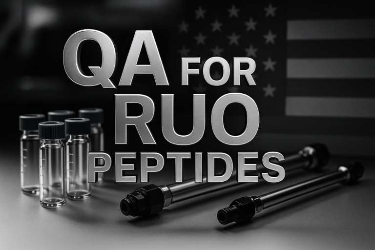 Quality Assurance Practices for RUO Peptides in the U.S. Market