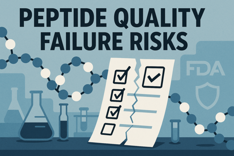 What Happens When Peptide Quality Fails: Operational and Reputational Risks