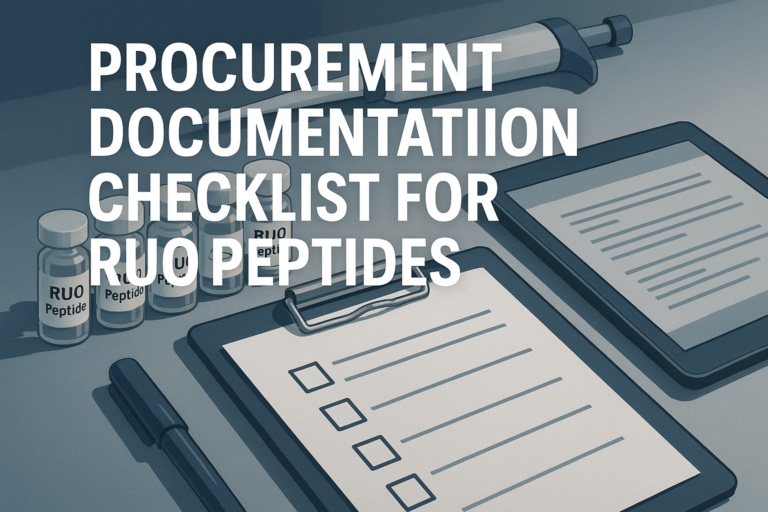 Procurement Documentation Checklist for RUO Peptides