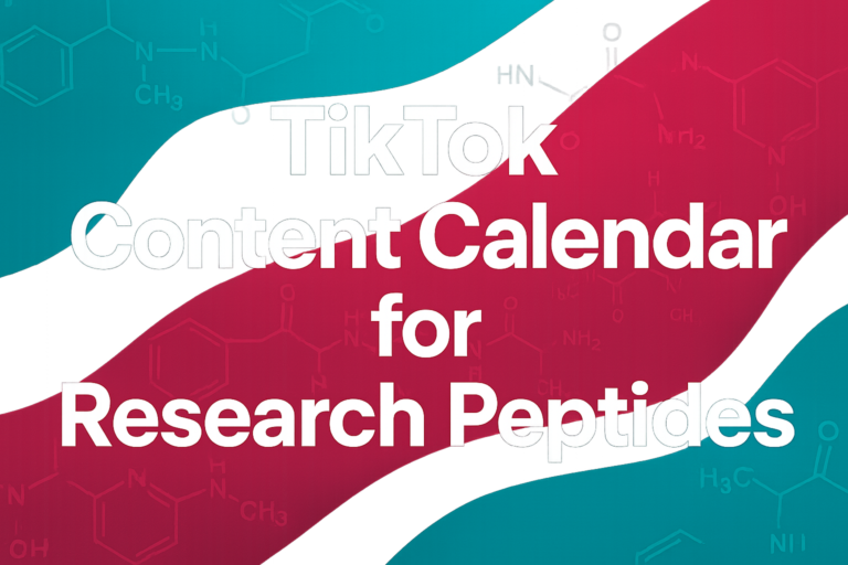How to Build a TikTok Content Calendar for Research Peptides