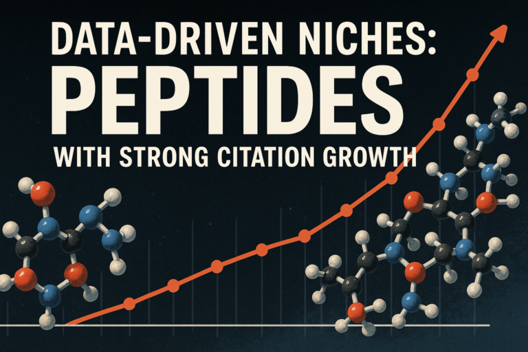 Data-Driven Niches: Peptides With Strong Citation Growth