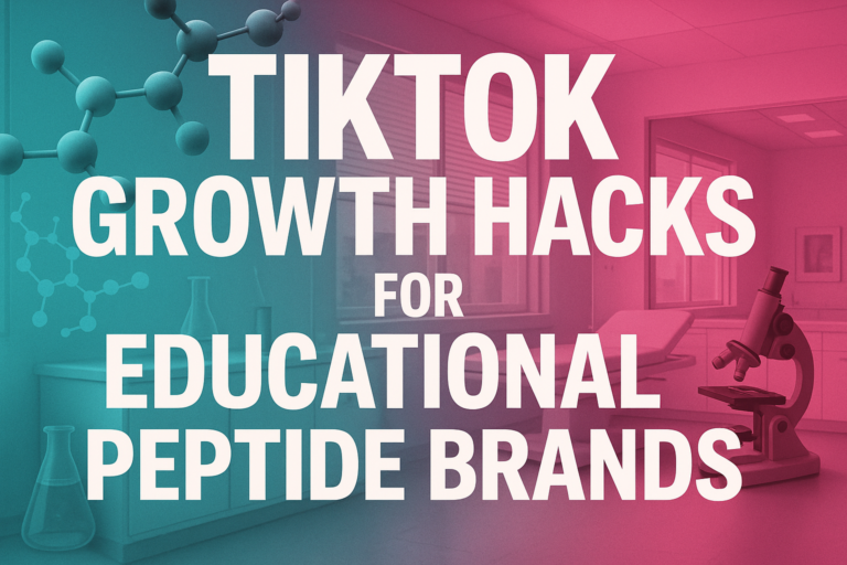 TikTok Growth Hacks for Educational Peptide Brands