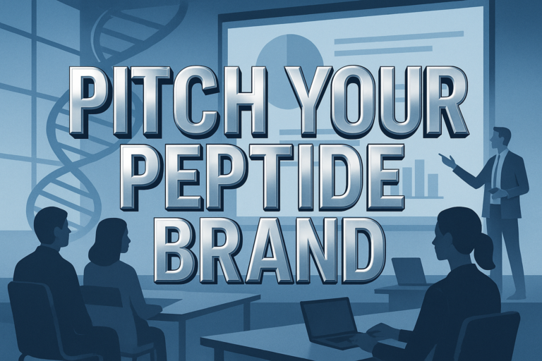 How to Pitch Your Peptide Brand to Investors and Partners