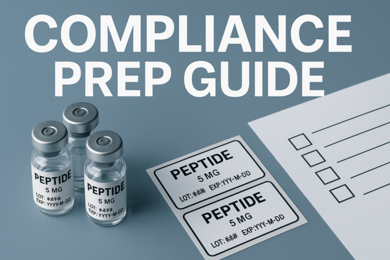 What to Do Before Launching a Peptide Brand: Compliance Prep Guide