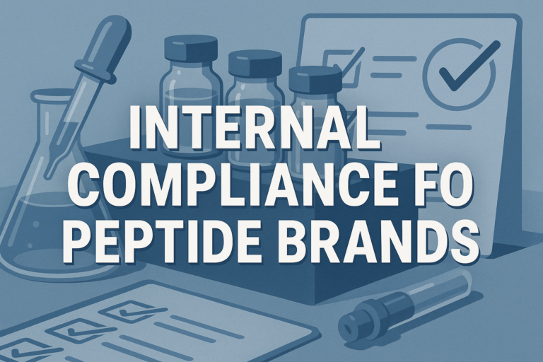 The Role of Internal Compliance Policies for Peptide Brands