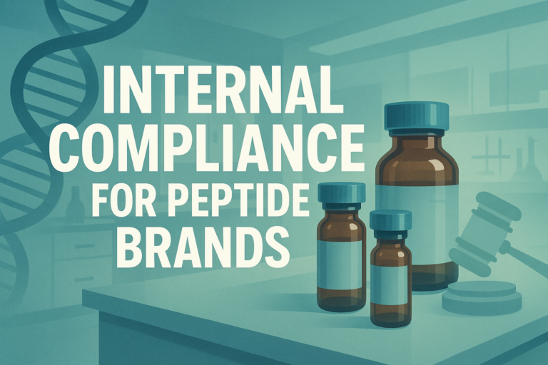 The Role of Internal Compliance Policies for Peptide Brands