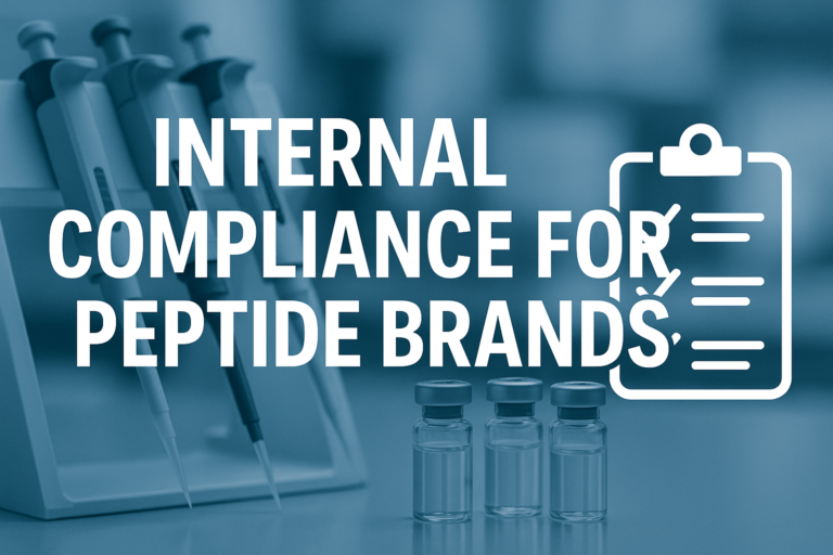 The Role of Internal Compliance Policies for Peptide Brands