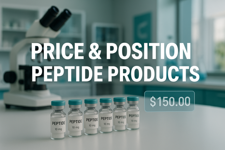 How to Price and Position Your Peptide Products