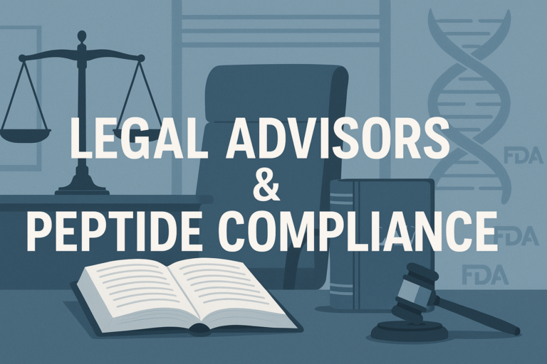 How to Work With Legal Advisors on Peptide Compliance