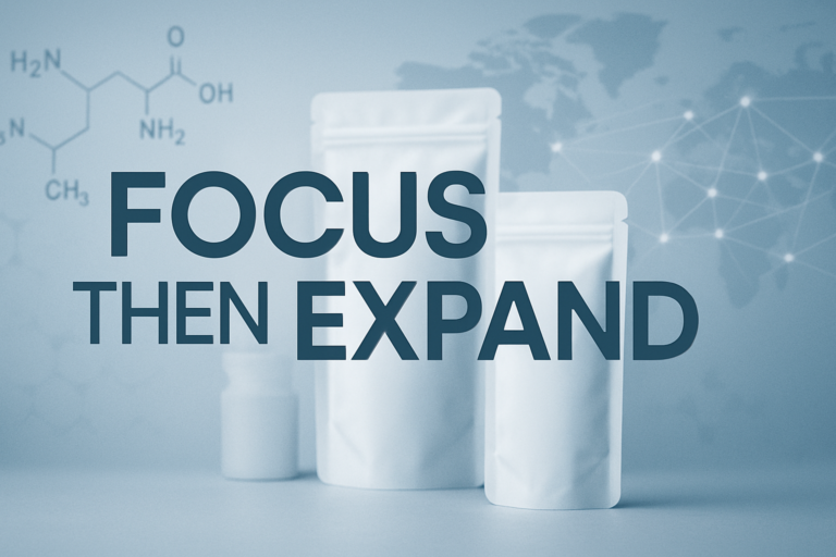 The “Focus Then Expand” Strategy for Peptide Brands