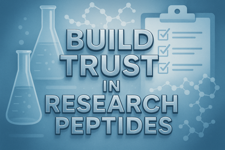 How to Build Trust in the Research Peptide Industry