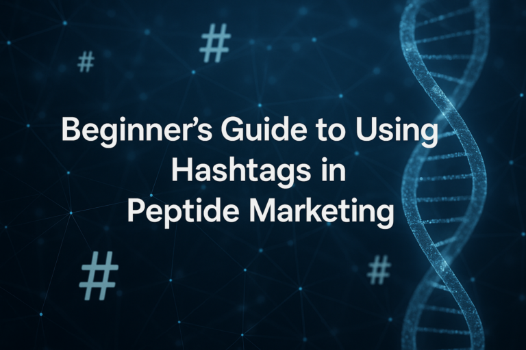 Beginner’s Guide to Using Hashtags in Peptide Marketing
