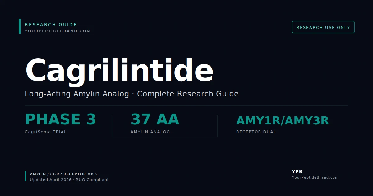 Research-grade Cagrilintide peptide — YPB white-label research compound