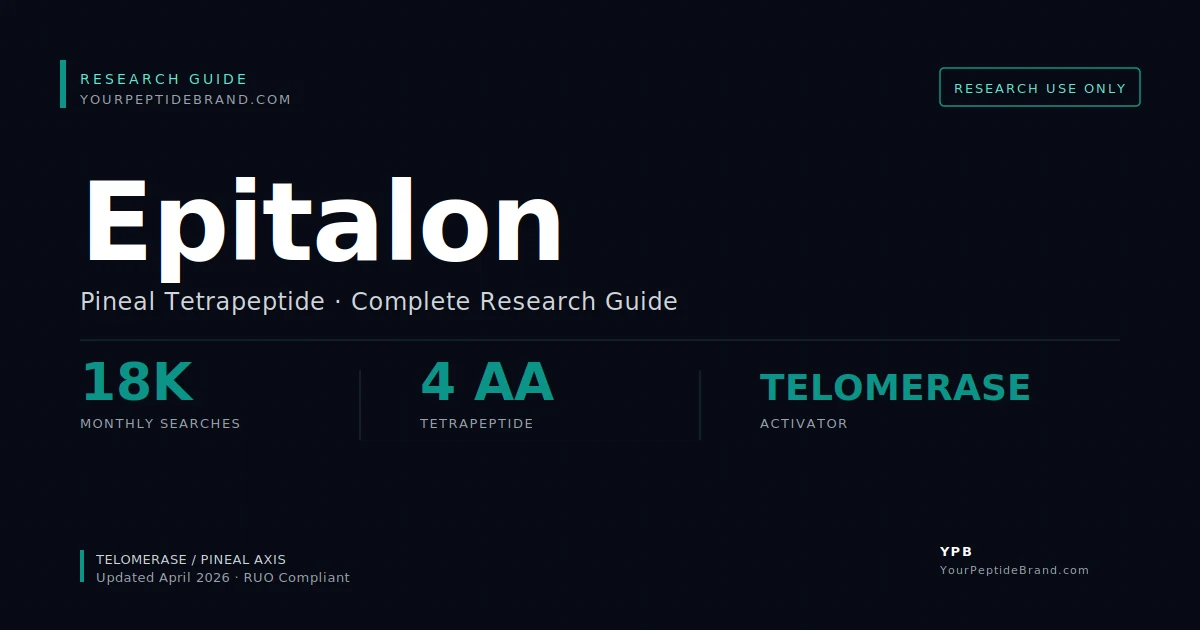 Research-grade Epitalon peptide — YPB white-label research compound