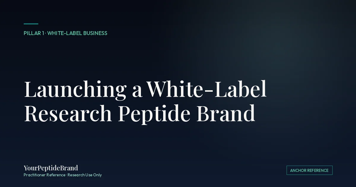 The Practitioners Guide to Launching a White-Label Research Peptide ...