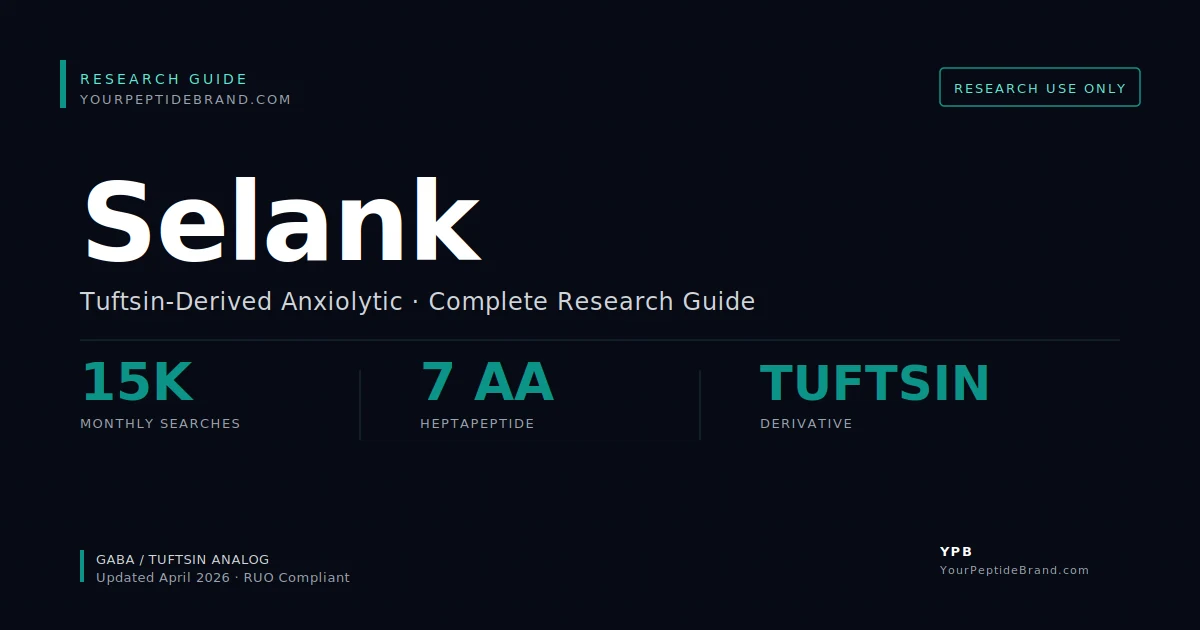 Research-grade Selank peptide — YPB white-label research compound