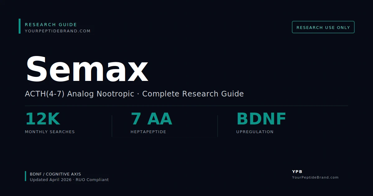 Research-grade Semax peptide — YPB white-label research compound