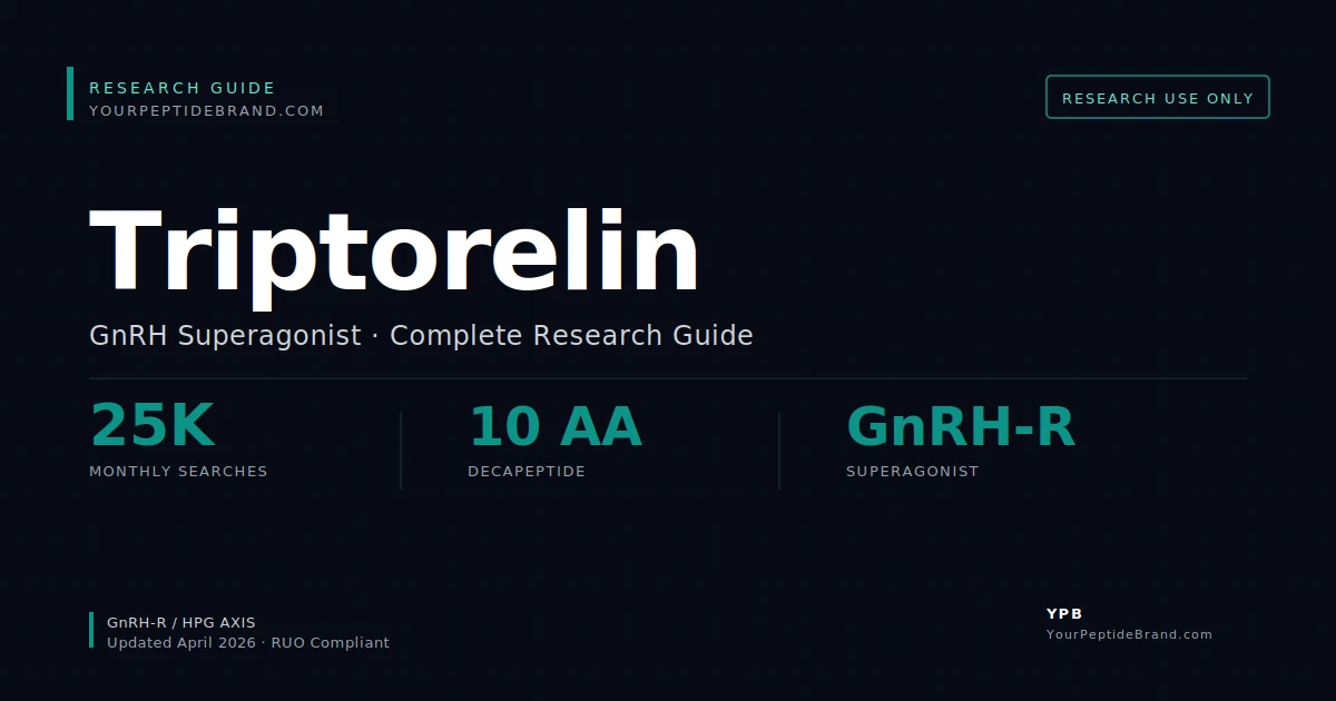 Research-grade Triptorelin peptide — YPB white-label research compound